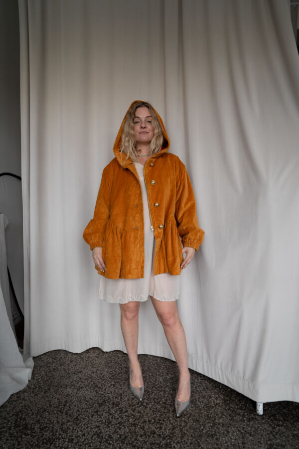 Gul fløyelsjakke fra Moschino - Bilde 3