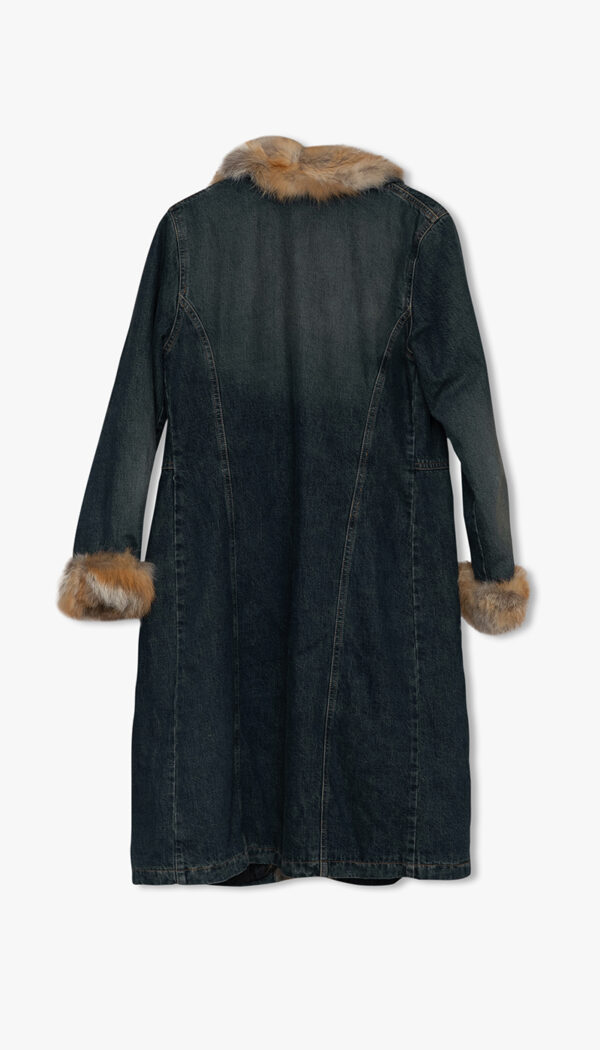 Jeanskåpe med revepels  - Bilde 2