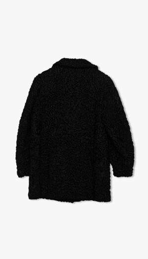 Svart persianer lammeskinnskåpe