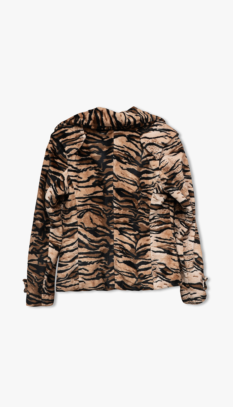 Fløyelsjakke med tigerprint - Bilde 2