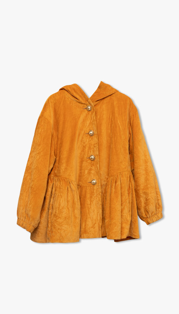 Gul fløyelsjakke fra Moschino