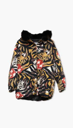 Iceberg jakke med hette og pels