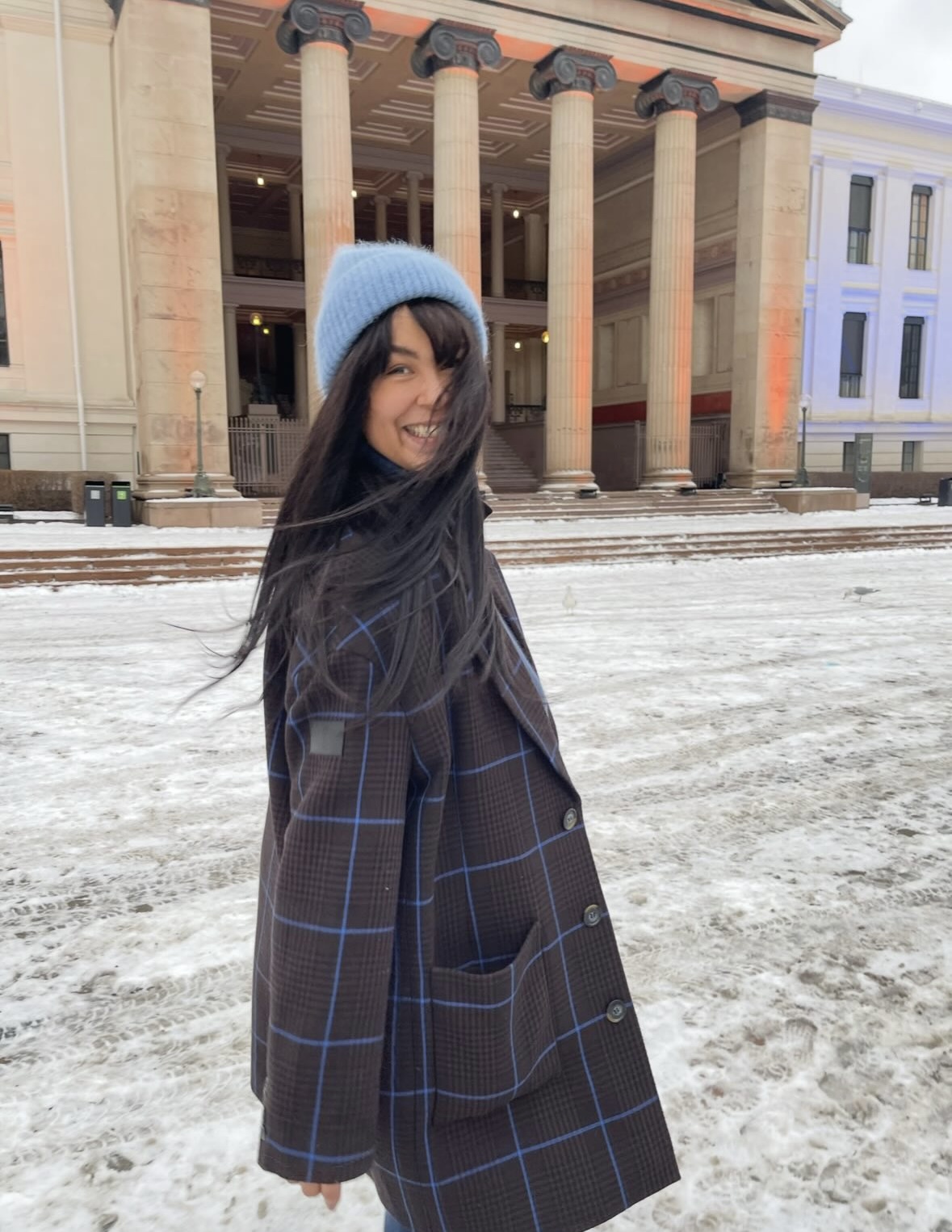 Maria Mena x The Edited; Tibi Heston Check Coat - Bilde 4