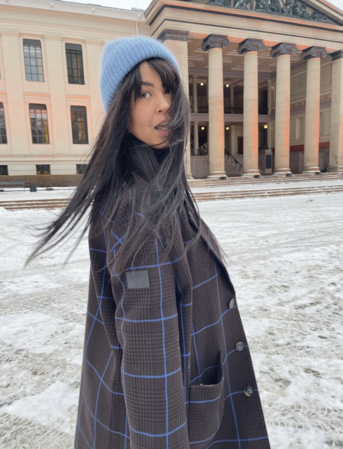 Maria Mena x The Edited; Tibi Heston Check Coat - Bilde 3