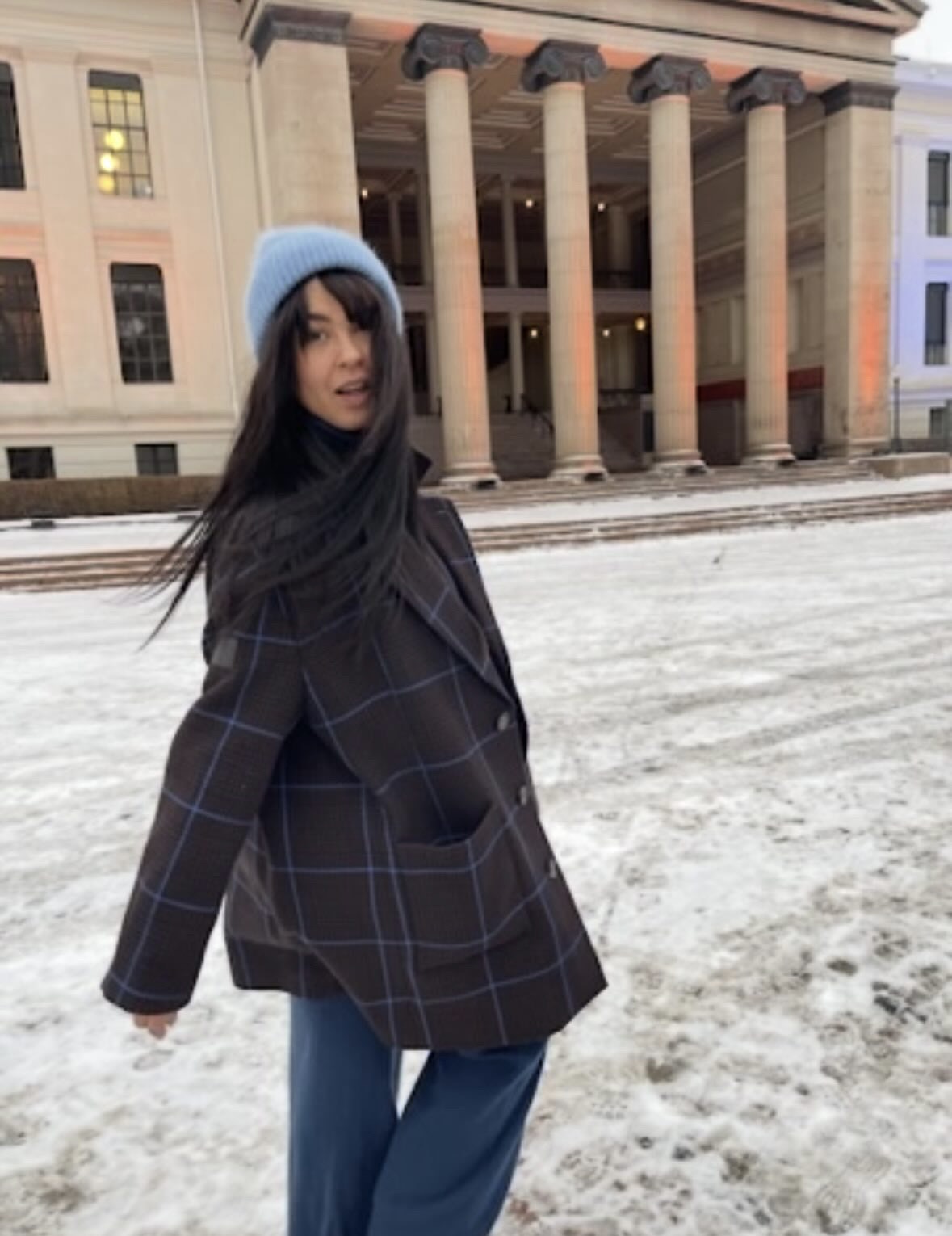 Maria Mena x The Edited; Tibi Heston Check Coat - Bilde 5