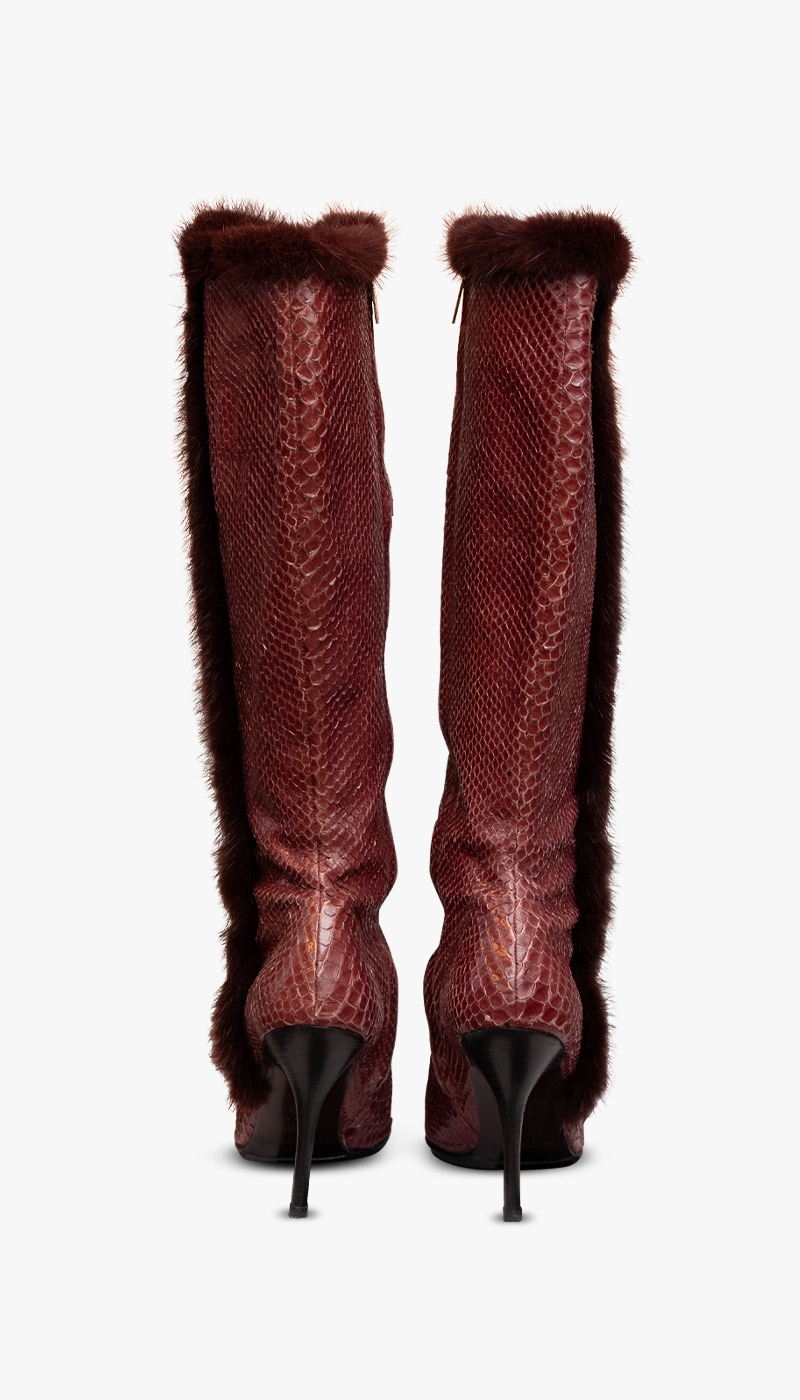 Slangeskinnsboots fra Sergio Rossi - Bilde 2