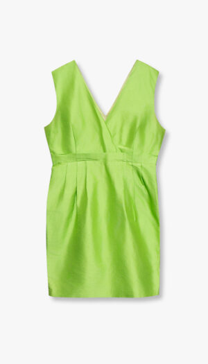 Grønn silkekjole fra The Edited Curated Vintage