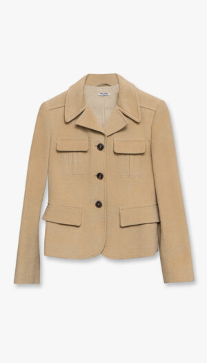 Vintage fløyel Miu Miu blazer – quiet luxury med perfekt snitt