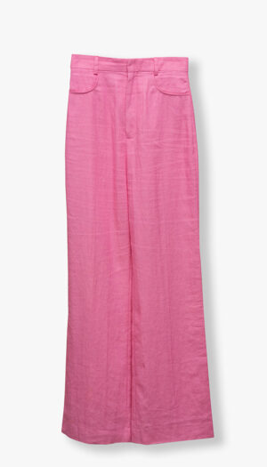 Jacquemus Pink Tailored trousers – Linen Blend