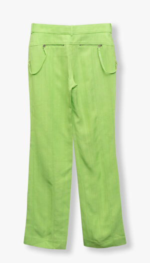 Jacquemus Green Tailored trousers – Oversized Linen Blend