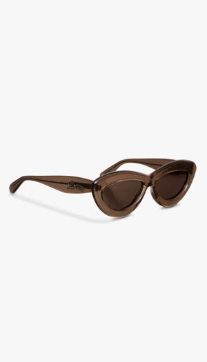 Loewe Brown Cat-Eye Sunglasses – Oversized Acetate Statement Frames