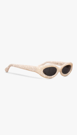 Holzweiler Pearl Marble Oval Sunglasses – Statement Acetate Frames